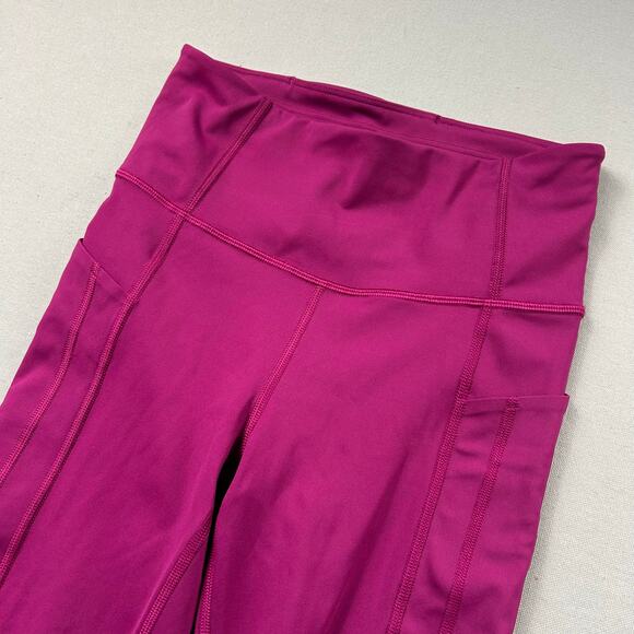 Athleta Leggings Ultimate Stash II Pocket 7/8 Tight Women's XS Magenta Workout - Picture 4 of 9